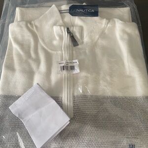 Nautica Sail White Knit Sweater